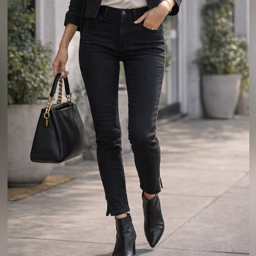 Frame Denim Women's Black Skinny Jeans